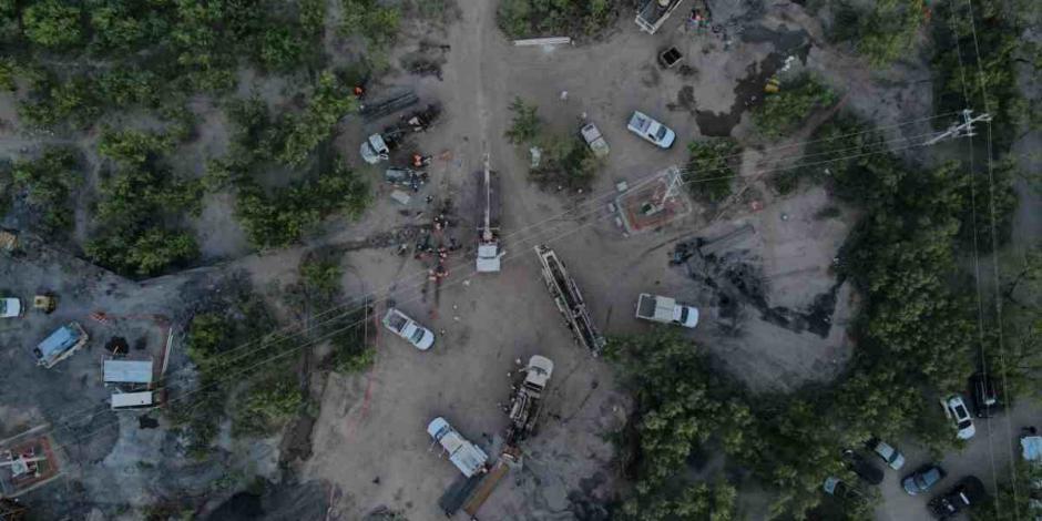 Alistan rescate de 10 mineros atrapados en el pozo de carbón en Agujita, ubicado en el complejo minero Las Conchas.