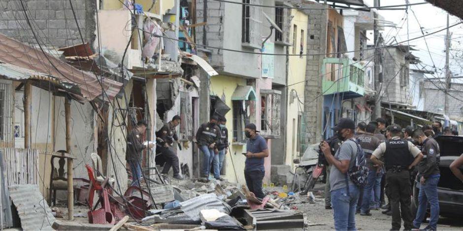 Explosión en la provincia Cristo del Consuelo, en Guayaquil.