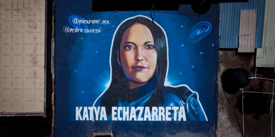 Pintan mural de Katya Echazarreta en Iztapalapa; se puede ver desde el Cablebús.