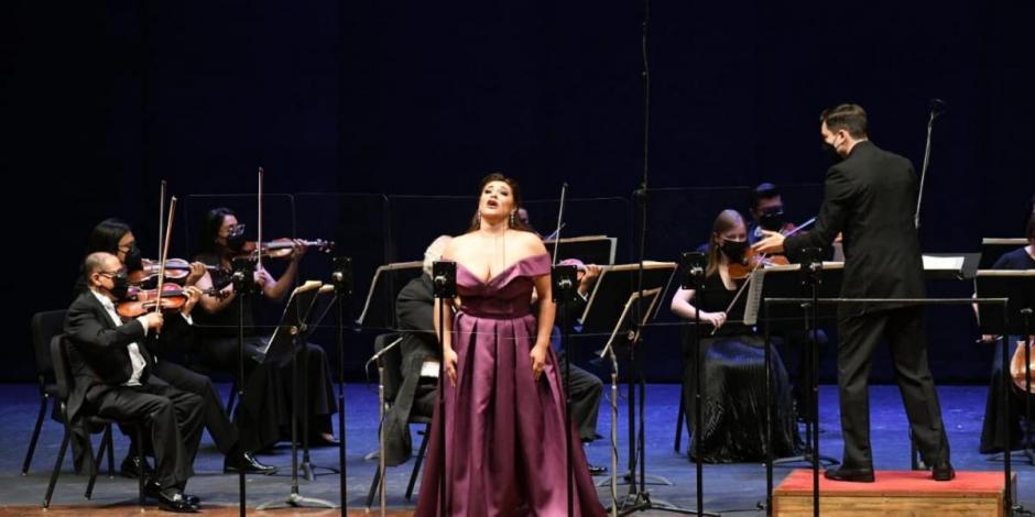 Recital de ópera nacional que se presentó en el Palacio de Mármol en 2021.