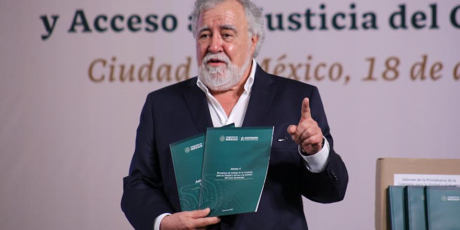 El subsecretario de Derechos Humanos, Alejandro Encinas, ayer.