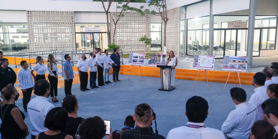 Mara Lezama, gobernadora electa de Quintana Roo, entregó oficinas de tránsito en el municipio Benito Juárez.