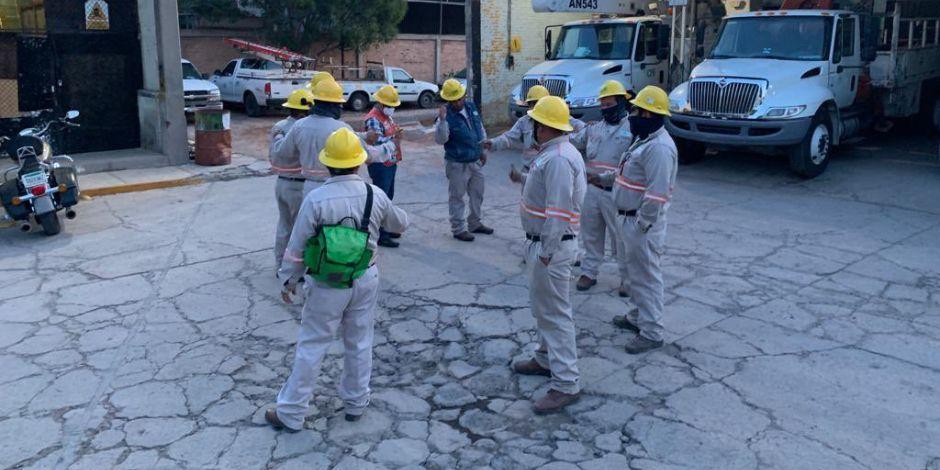 CFE se prepara ante llegada de fenómeno climático a Tamaulipas.