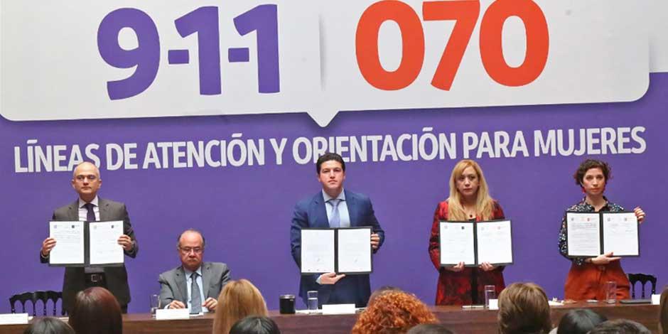 Nuevo León implementa Líneas 070 Y 911 para atender a las mujeres contra la violencia de género