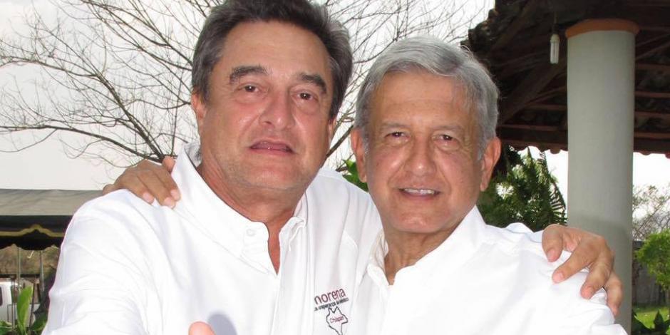 AMLO y su hermano Pío López Obrador