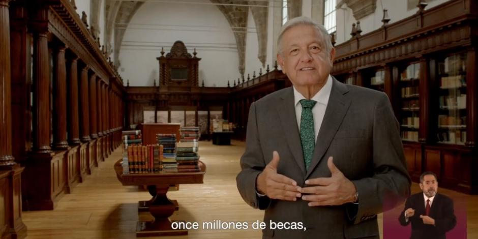 El Presidente Andrés Manuel López Obrador aseguró que se han creado145 universidades públicas, "porque la educación no es un privilegio, es un derecho de nuestro pueblo"