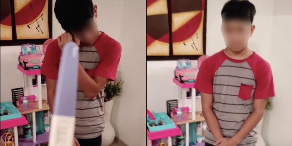 Padre regaña a su hijo de 15 años por embarazar a su novia. Foto: Especial