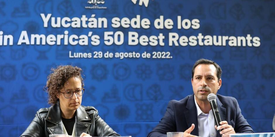 Yucatán, sede de la edición 2022 de los Latin America´s 50 Best Restaurants, adelantó el gobernador de la entidad, Mauricio Vila..