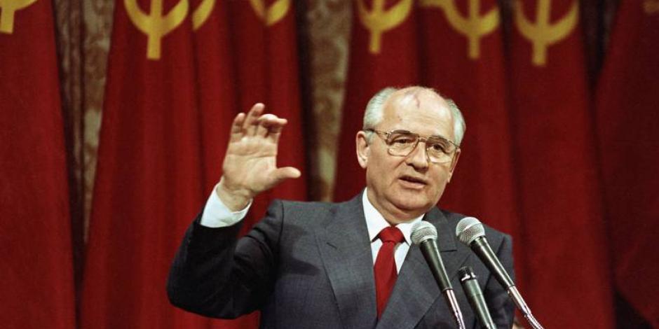 El expresidente soviético en 1990, en San Francisco.
