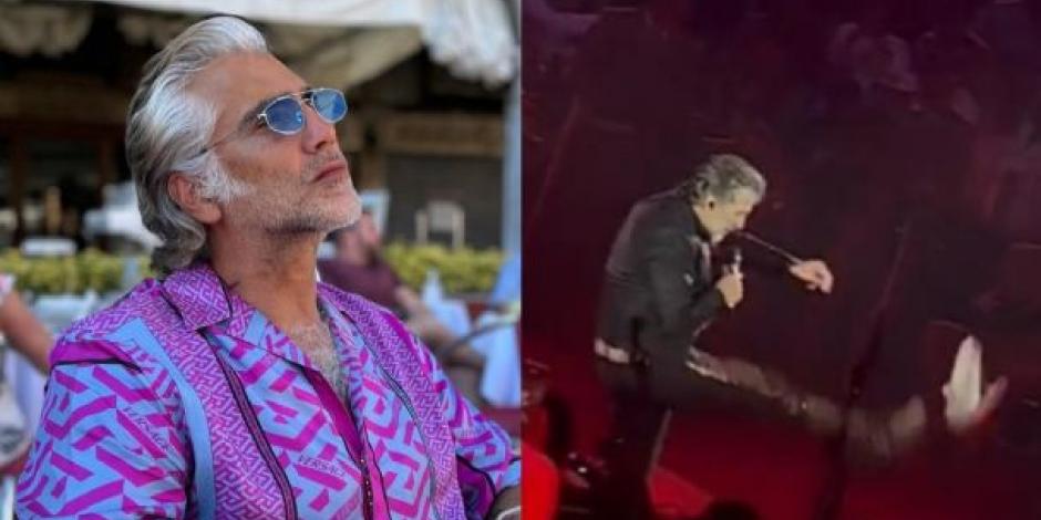 Alejandro Fernández desprecia y patea patea peluche del Dr. Simi en concierto (VIDEO)