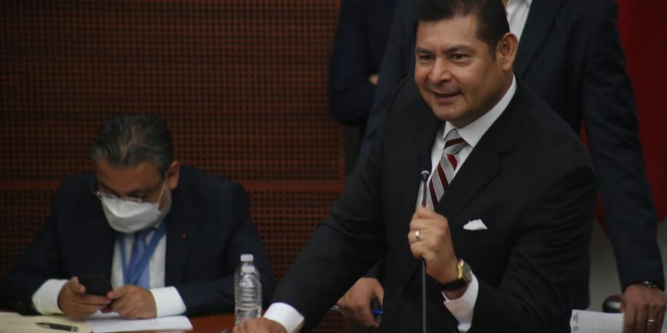 Senador Alejandro Armenta Mier, elegido como nuevo presidente de la Mesa Directiva del Senado.