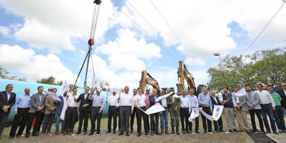 Inician obras de construcción de acueducto El Cuchillo II en Nuevo León