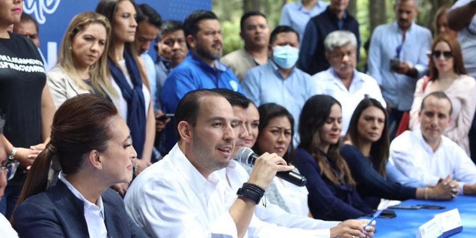 El dirigente nacional del PAN, Marko Cortés, señala que ampliar el plazo de intervención de las fuerzas armadas hasta por nueve años va en contra del compromiso que Va por México hizo con México