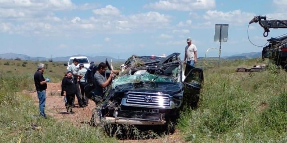 Accidente en Sonora deja 1 muerto y 3 lesionados.