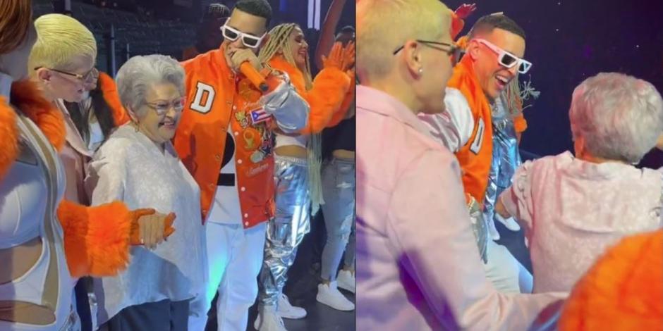 Daddy Yankee sube a abuelita al escenario y así bailó reguetón (VIDEO)