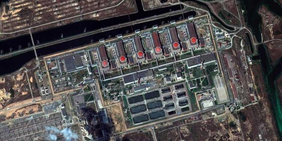 Vista aérea de la central nuclear de Zaporiyia