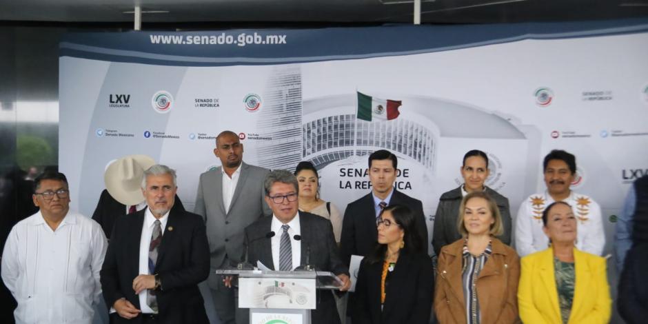 Ricardo Monreal, presidente de la Jucopo, indicó que la iniciativa de la GN y Sedena no se avanzará por la vía del "fast track".