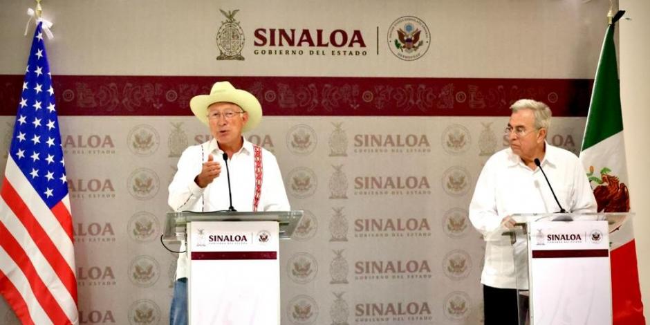 EU mantendrá cooperación para profesionalizar cuerpos de seguridad y justicia de Sinaloa: Ken Salazar.