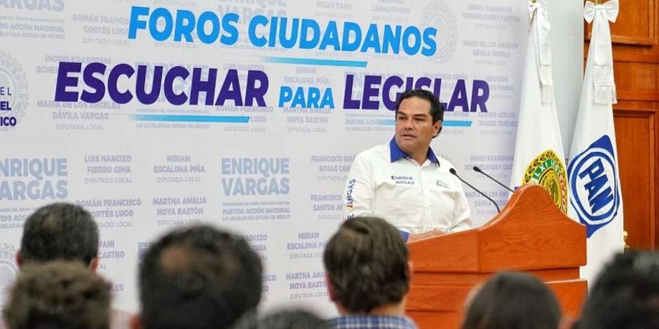 Enrique Vargas pide esperar el desarrollo de Va Por México para gubernatura del Edomex.