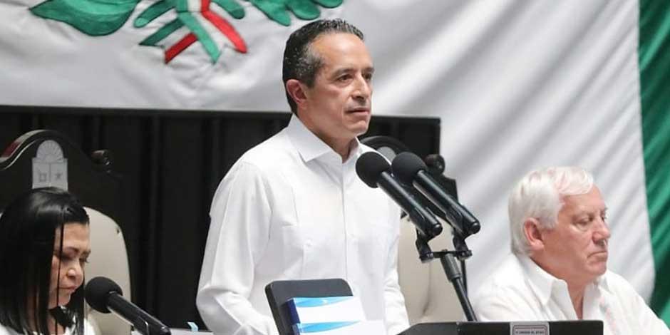 Carlos Joaquín, gobernador de QRoo, destaca avances en su Sexto Informe de Gobierno
