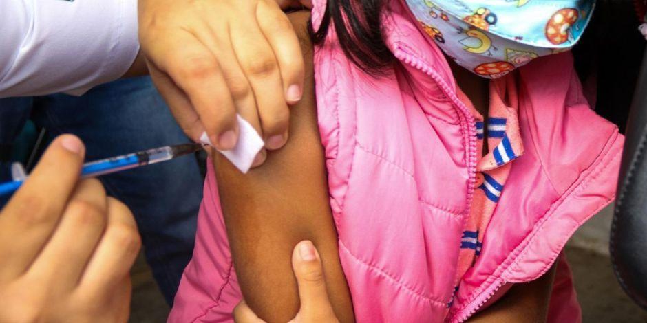 CDMX anuncia segunda dosis de vacuna contra COVID-19 para niños de 9 a 11 años.