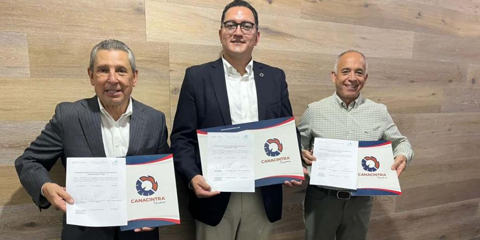 EMA firma convenio con CANACINTRA y Secretaría de Economía de Baja California.