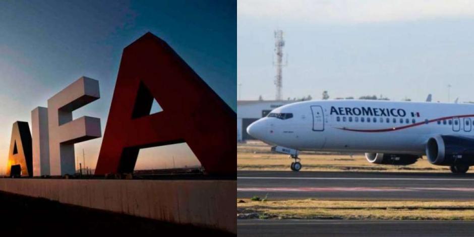 Vuelo de Aeroméxico intentó despegar del AIFA sin autorización de la torre de control: SENEAM