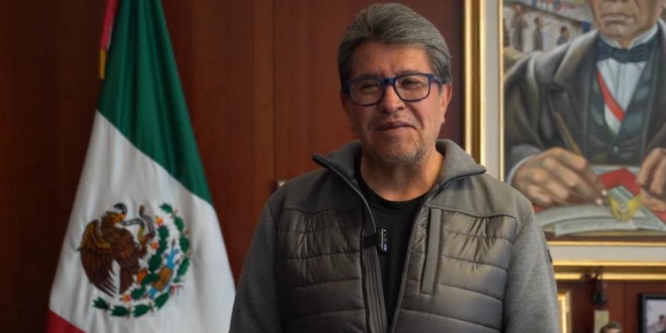 Ricardo Monreal, presidente de la Jucopo, espera que el "Canelo" Álvarez gane la pelea de hoy; enfatizó trabajo en la agenda legislativa.