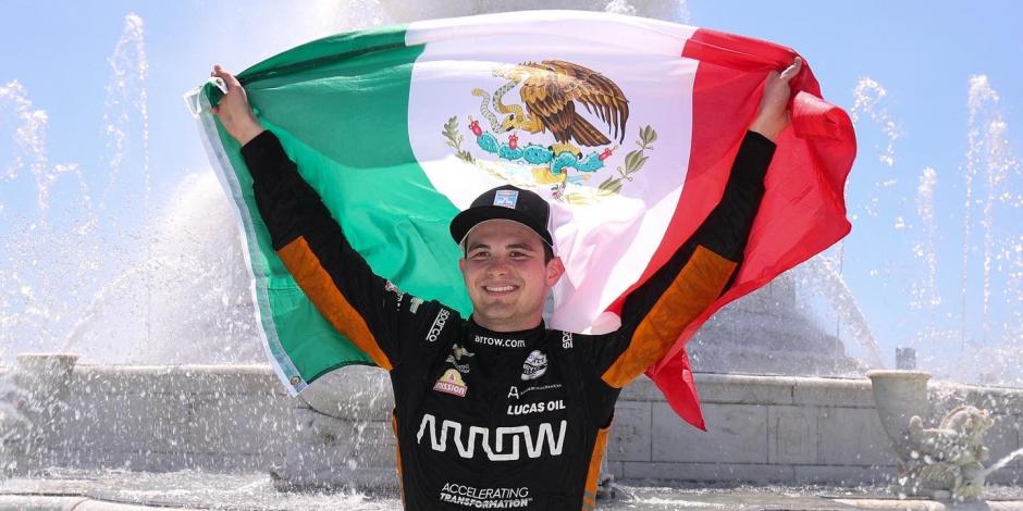 Pato O'Ward, piloto mexicano de McLaren en la IndyCar Series.