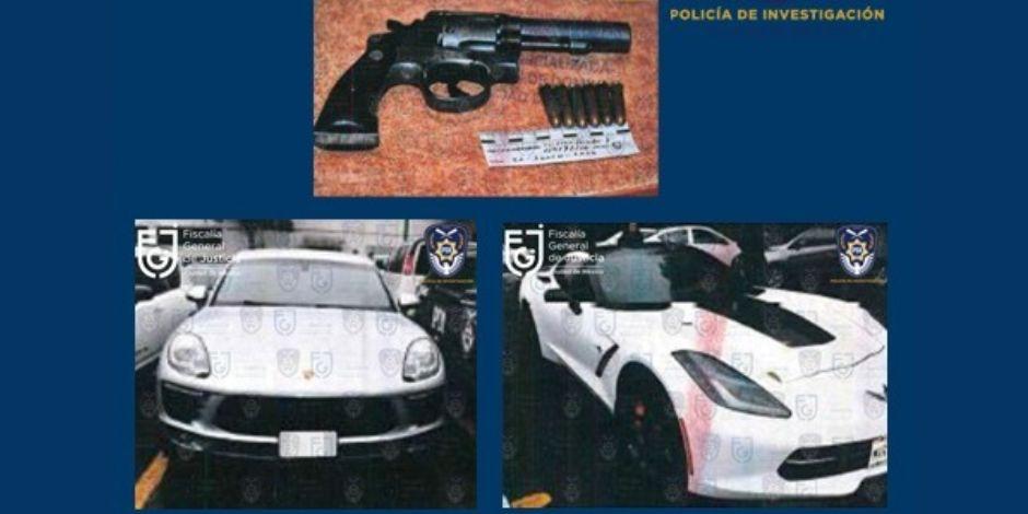 Fiscalía CDMX decomisa 2 autos de alta gama del grupo delictivo 'Los Rodolfos'.