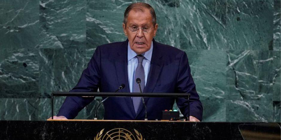 Sergei Lavrov, ministro de Asuntos Exteriores de Rusia, en las sesiones de la Asamblea General de las Naciones Unidas.