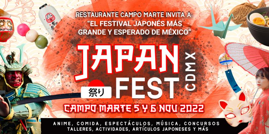 El Japan Fest se realizará los días 5 y 6 de noviembre en Campo Marte, en la CDMX