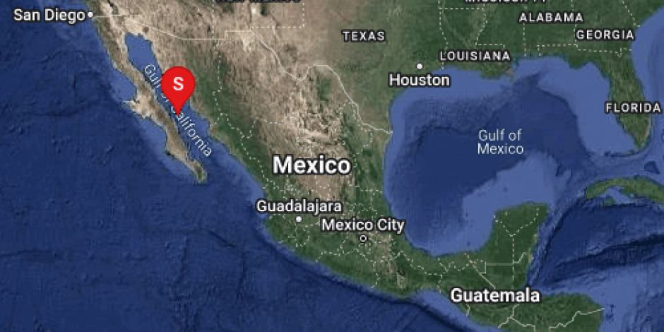 Se registra sismo de 5.2 con epicentro en Santa Rosalía, Baja California Sur.