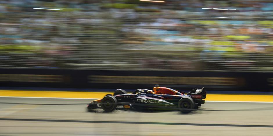 Max Verstappen, de Red Bull, en la clasificación del Gran Premio de Singapur de la F1.