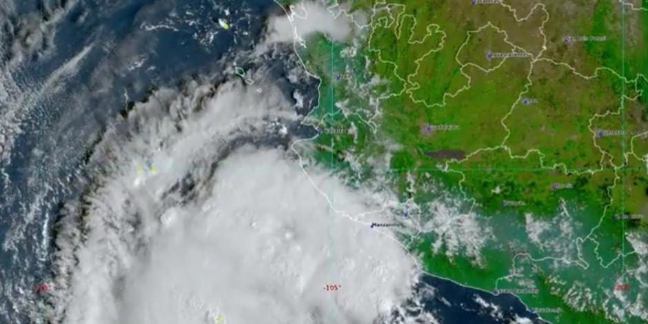 El huracán "Orlene" ocasionará lluvias intensas en Jalisco.