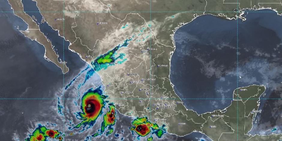El huracán Orelene de categoría 1 provocó que varias zonas de Sinaloa se quedaron sin luz. 