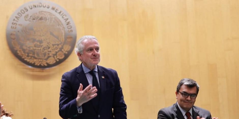El Presidente de la Mesa Directiva de la Cámara de Diputados, Santiago Creel, anuncia que en próximas semanas presentará propuesta para combatir inseguridad