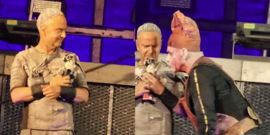 Rammstein le dio beso y abrazo al Dr. Simi en su último show en México