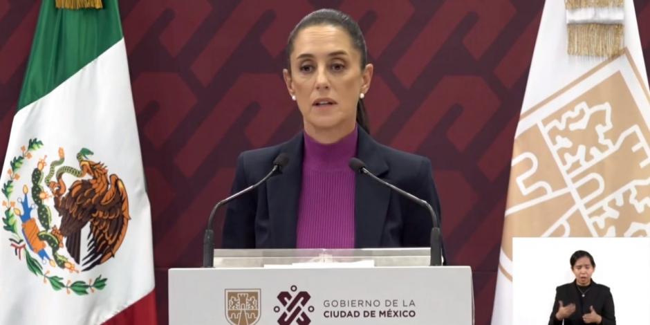 La Jefa de Gobierno de la Ciudad de México, Claudia Sheinbaum, celebra que senadores aprobaron permanencia de las Fuerzas Armadas hasta 2028 en labores de seguridad