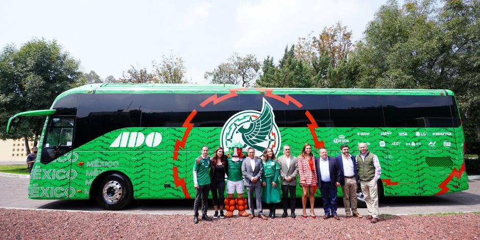 Así es el autobús oficial de la Selección Mexicana para el Mundial Qatar 2022