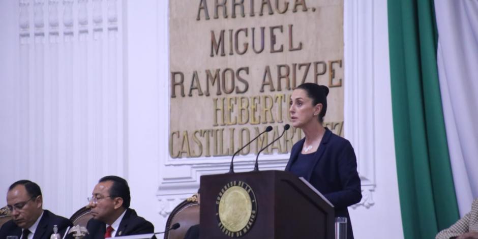 La Jefa de Gobierno de la Ciudad de México, Claudia sheinbaum.