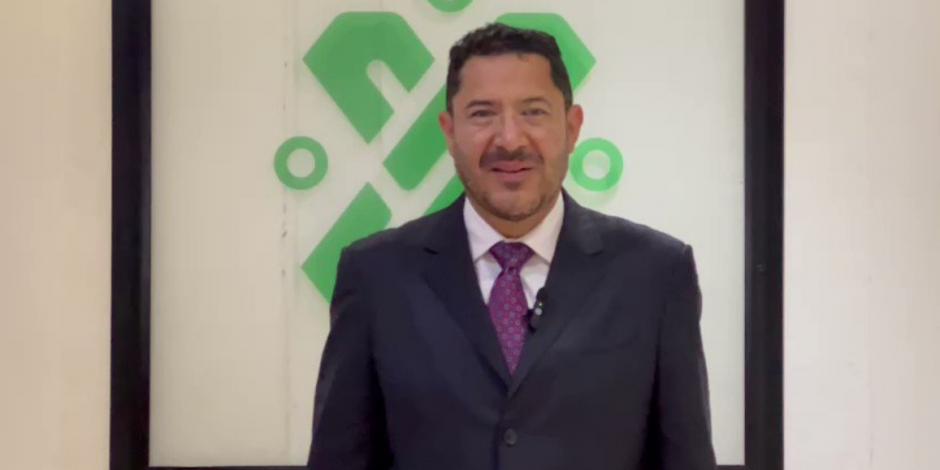 Martí Batres, secretario de Gobierno de la Ciudad de México, durante un mensaje en video.