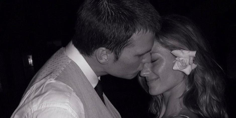 Una foto de la boda de Tom Brady y Gisele Bündchen