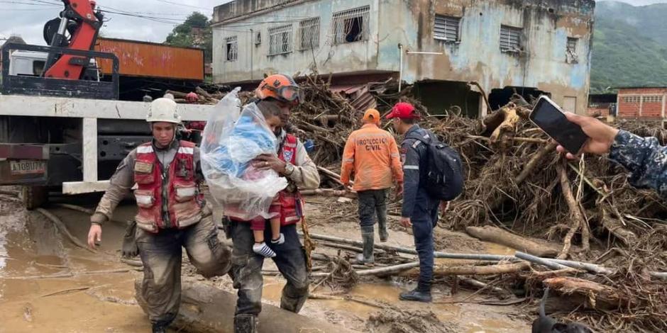 Deslave en Aragua, Venezuela, deja 22 muertos y 50 desaparecidos; gobierno de Nicolás Maduro decreta luto nacional