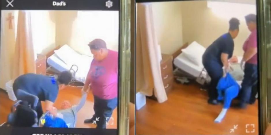 Exponen a cuidadoras: golpean a abuelito en asilo de Texas y quedan grabadas en video.