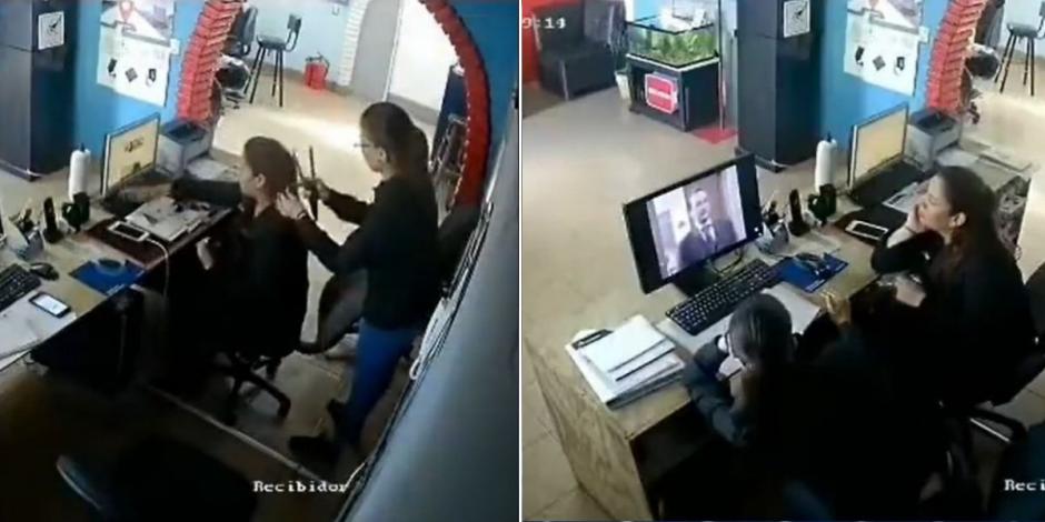 Jefe coloca cámaras de seguridad y sorprende a empleadas que no trabajan (VIDEO).