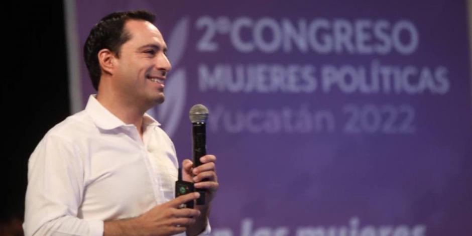 Mauricio Vila Dosal inaugura el Segundo Congreso Nacional de Mujeres Políticas Yucatán 2022.