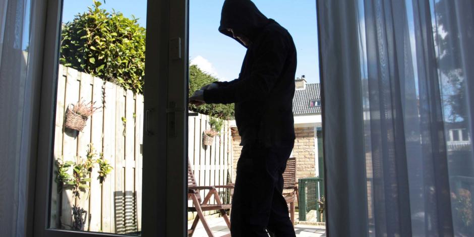 Mujer observa en su celular a dos ladrones robando en su casa