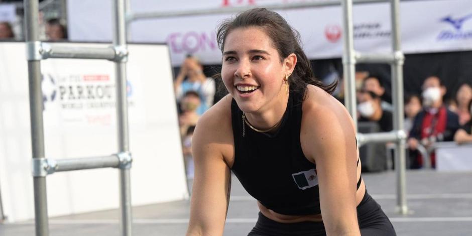 La mexicana Ella Bucio se convirtió en campeona mundial de parkour