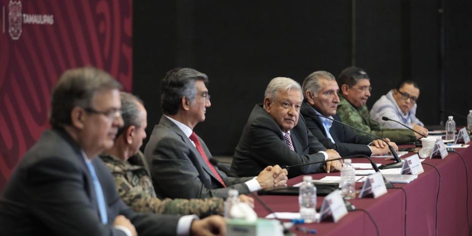 Andrés Manuel López Obrador encabezó la presentación del Plan de Apoyo a Tamaulipas